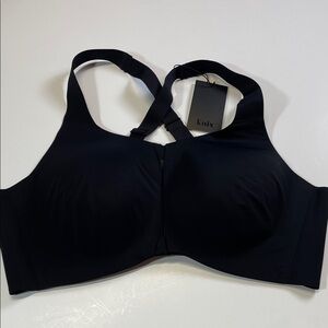 Knix Catalyst Front Zip Sports Bra Black Size 8/40D High Impact